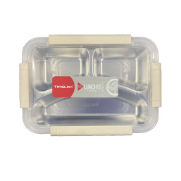 Lunch Box Acrylic/Stainless - White